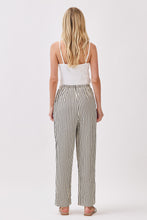 Load image into Gallery viewer, So Far Gone Striped Wide Leg Pants in Black