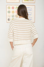 Load image into Gallery viewer, Lonely Nights Stripe Drop Shoulder Sweater Top
