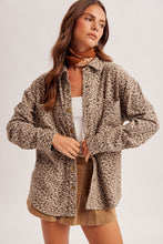 Load image into Gallery viewer, Never Miss Me Brushed Animal Print Shacket