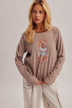 Load image into Gallery viewer, A Dog Wearing A Sweater Crew Neck LS Top