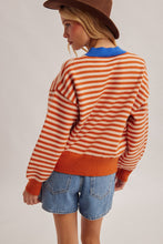 Load image into Gallery viewer, Fall For You Round Neck Sweater in Pumpkin Multi