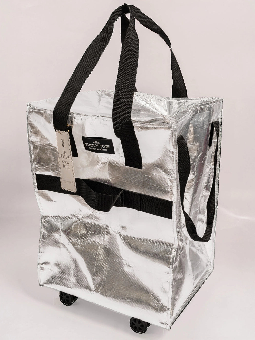 Simply Southern Roll Tote in Silver