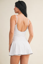 Load image into Gallery viewer, I'm A Little Crazy Lace Trim Polka Dot Mini Dress