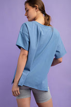 Load image into Gallery viewer, Everything That I Wanted Oversized Reversible Tee Dk Chambray