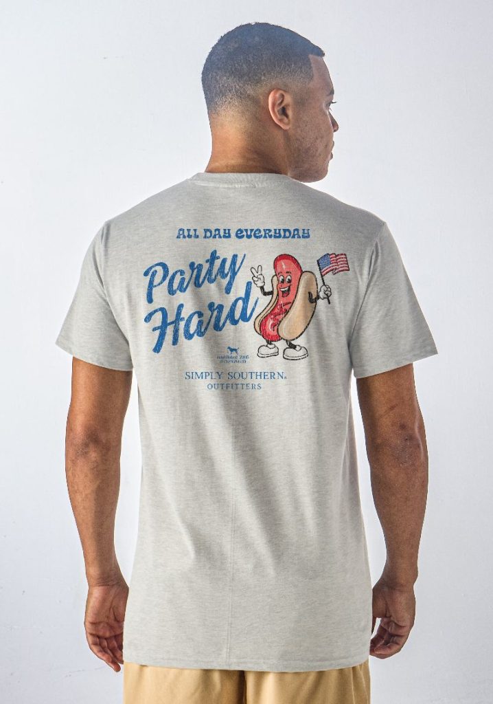 Simply Southern Men's Party Hard SS Tee