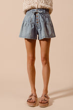 Load image into Gallery viewer, Back With Me Flared Denim Shorts