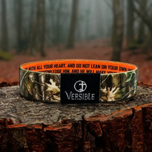 Load image into Gallery viewer, Versible Forest Camo Bible Verse Wristband