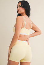 Load image into Gallery viewer, Seeing Double Layered Sports Bra in Lemon