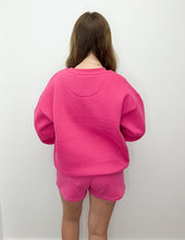 Load image into Gallery viewer, Lulu Mac Logo Sweatshirt in Hot Pink/White