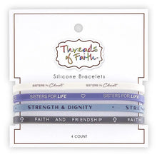 Load image into Gallery viewer, Sisters in Christ Silicone Bracelet Set