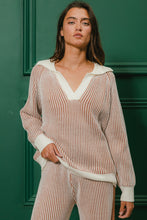 Load image into Gallery viewer, Everything I Love Ribbed Sweater and Pants Set Cinnamon