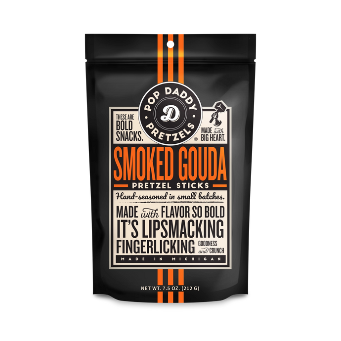 Pop Daddy Smoked Gouda Seasoned Pretzels 7.5oz