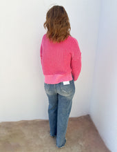 Load image into Gallery viewer, Can&#39;t Leave Here Lonely Two Tone Sweater in Pink