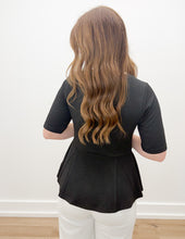 Load image into Gallery viewer, Give It All We Got Textured Knit Top in Black