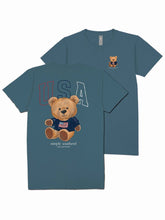 Load image into Gallery viewer, Simply Southern USA With Patriotic Teddy Bear SS Tee