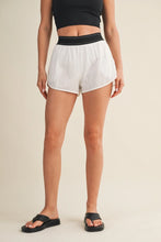 Load image into Gallery viewer, Care For You Shorts With Elastic Waistband in White