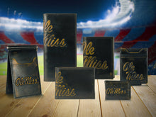 Load image into Gallery viewer, Ole Miss Rebels Burnished Leather Magnetic Front Pocket Wallet