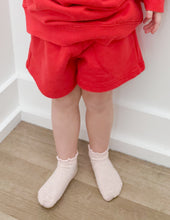 Load image into Gallery viewer, Lulu Mac Youth Terry Shorts in Red