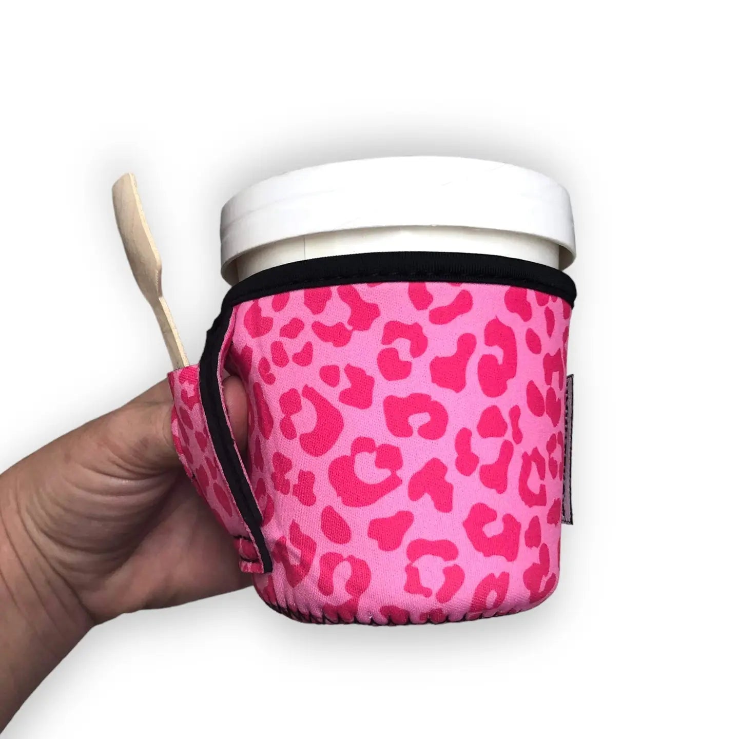 Pink Leopard Pint Size Ice Cream Handler