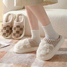 Load image into Gallery viewer, All I Ever Wanted Checkered Slippers in White