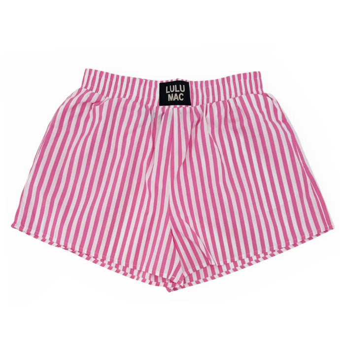 Lulu Mac BXST Striped Boxer Shorts in Pink