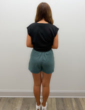 Load image into Gallery viewer, I'll Keep Trying Waistband Shorts with Pockets in Ash Jade