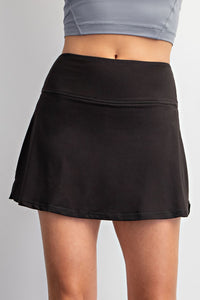 Too Good to be True Butter Skort Black