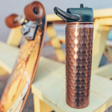 Load image into Gallery viewer, SIC Sports Bottle in Hammered Copper