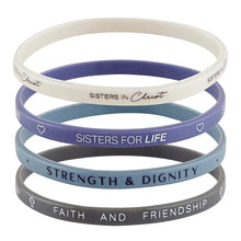 Load image into Gallery viewer, Sisters in Christ Silicone Bracelet Set