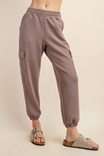 Load image into Gallery viewer, Lost in My Fairy Tale Scuba Cargo Joggers Mocha