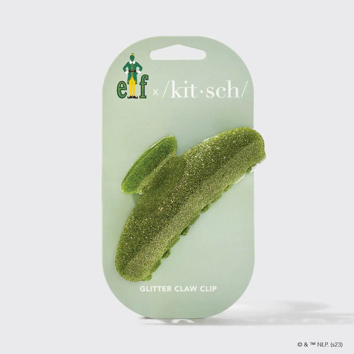 Elf x Kitsch Glitter Claw Clip Green