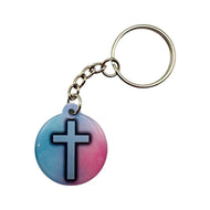 Versible Pastel + Cross Tap to Pray Keychain