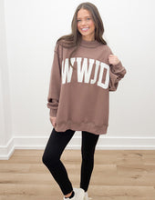 Load image into Gallery viewer, WWJD &amp; Amen Reversible Mock Neck Sweatshirt