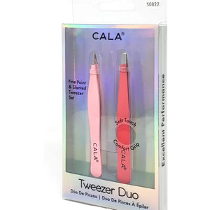 2PC SOFT TOUCH TWEEZER SET