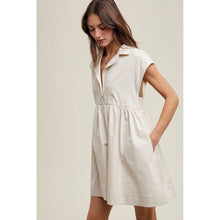 Load image into Gallery viewer, Stay When It&#39;s Tough Collared Sleeveless Mini Dress