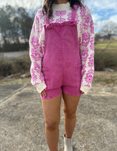 Load image into Gallery viewer, I Hope You Know Knot Strap Romper Hot Pink