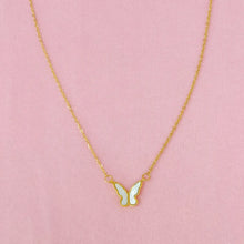 Load image into Gallery viewer, Golden Shell Butterfly Necklace