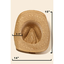 Load image into Gallery viewer, Straw Braided Cowboy Hat
