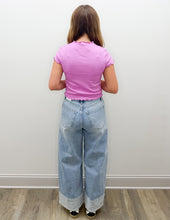 Load image into Gallery viewer, In The Valley Two Toned Hem Slim Wide Jeans