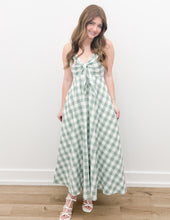 Load image into Gallery viewer, It's Me Again Tie-Front Gingham Dress