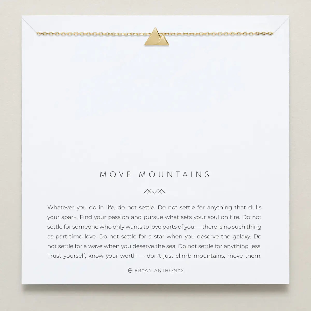 Bryan Anthonys Move Mountains Necklace