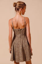 Load image into Gallery viewer, Tell Me You Love Me Leopard Twill Mini Dress