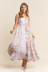 enchanted garden midi dress The Enchanted Garden Patchwork Midi Dress – Versatile Boutique