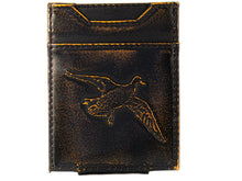 Load image into Gallery viewer, Mallard Burnished Leather Magnetic Front Pocket Wallet