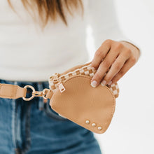 Load image into Gallery viewer, Pretty Simple Wonderlust Woven Dual Pouch Wristlet in Tan Checkered