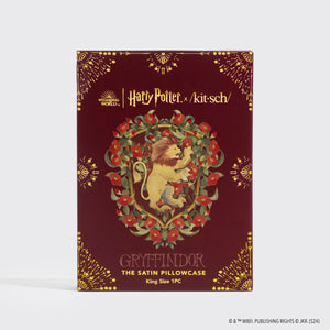 Harry Potter x Kitsch Gryffindor King Satin Pillowcase