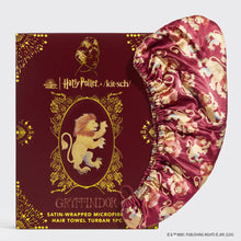 Load image into Gallery viewer, Harry Potter x Kitsch Gryffindor Satin-Wrapped Hair Towel