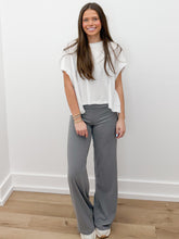 Load image into Gallery viewer, No Time Wide Leg Lounge Pants in LT.Heather Charcoal