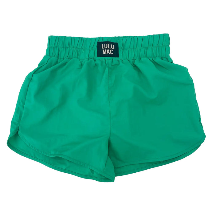 Lulu Mac DD Solid Green Shorts