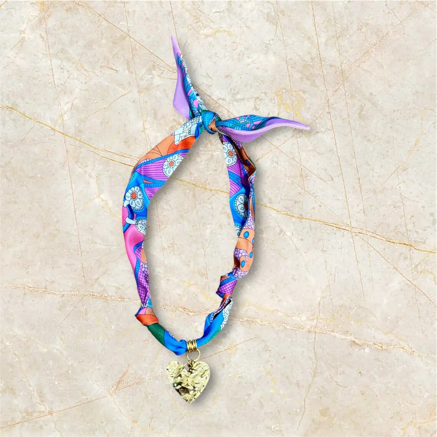 Let's Go Girls Trendy Scarf Necklace in Multi